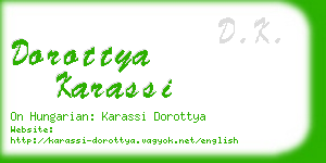 dorottya karassi business card